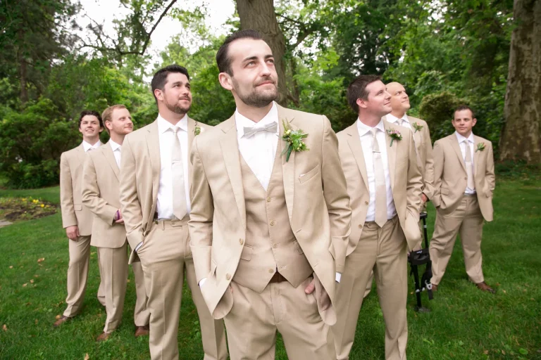 Groomsmen Tan Suit Styles for Every Wedding